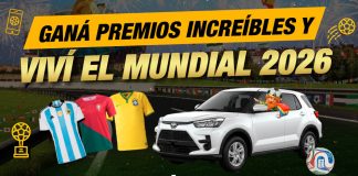 Rumbo al mundial 2026: participá y ganá Sorteo Rumbo al Mundial 2026 de Doradobet Costa Rica, con premios semanales de balones y camisetas, y un sorteo final que incluye un vehículo cero kilómetros, invitando a apostar y participar.