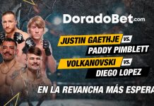 UFC 324: Cartelera estelar de enero UFC 324 con Gaethje vs Pimblett y Volkanovski vs Lopes en Doradobet, tu casa de apuestas deportivas Ecuador