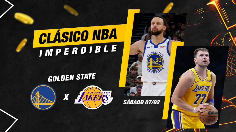 Lakers vs Golden State Warriors partido NBA del 28 de febrero con análisis y apuestas de baloncesto online en Doradobet Guatemala