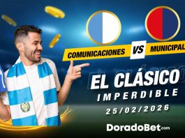 Comunicaciones vs Municipal 2026 el clásico guatemalteco con apuestas en vivo en la Liga Nacional de Guatemala lo vives en Doradobet