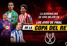 Partidos de los cuartos de final Copa del Rey en febrero