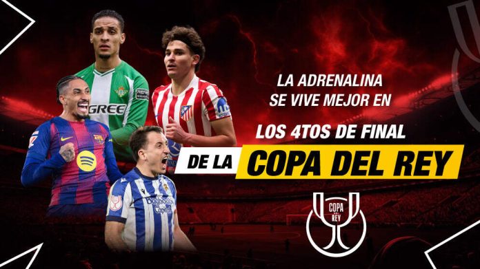 Partidos de los cuartos de final Copa del Rey en febrero