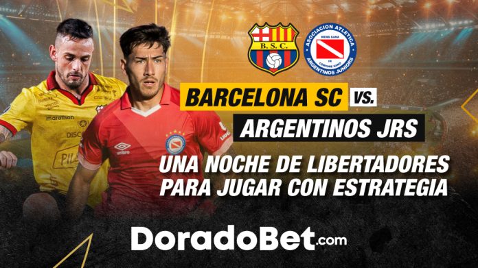 Barcelona SC vs Argentinos Juniors en el Estadio Monumental por la Copa Libertadores 2026.