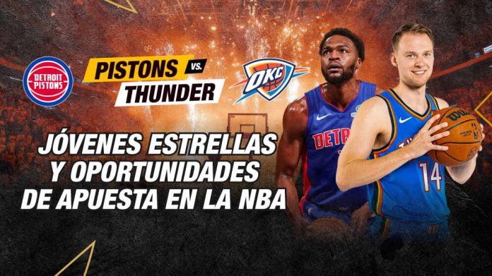 Pistons vs Thunder con duelo entre líderes de conferencia en partido clave de la NBA.
