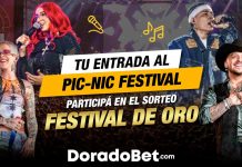 Sorteo festival en Oro de DoradoBet con entradas para Picnic Festival Costa Rica