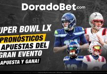 Super Bowl LX: análisis, pronósticos y apuestas del partido Super Bowl LX 2026 con el duelo entre Seattle Seahawks vs New England Patriots. Ten el análisis previo y opciones de apuesta digital en doradobet