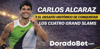 Carlos Alcaraz celebra su histórico triunfo tras ganar los cuatro Grand Slams del tenis profesional