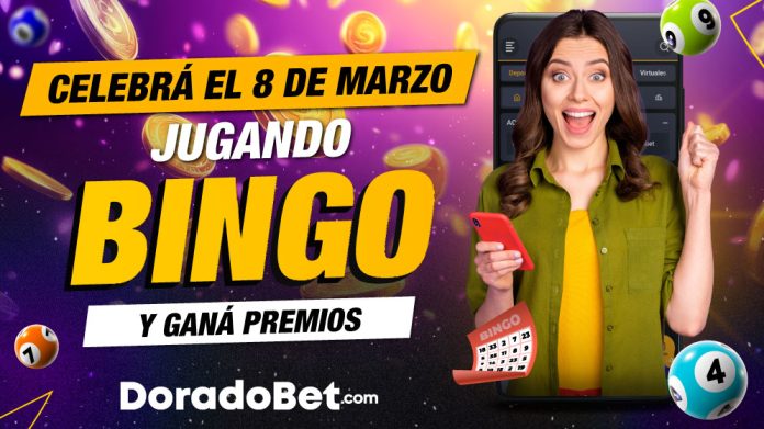 Día de la mujer celebrando con juegos de bingo online en DoradoBet Costa Rica