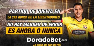 Partido de vuelta Copa Libertadores entre Botafogo y Barcelona SC por la tercera ronda clasificatoria.
