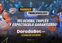 Shai vs Edwards: el duelo que marca la jornada entre Thunder vs Timberwolves Partido Thunder vs Timberwolves de la NBA entre Oklahoma City Thunder y Minnesota Timberwolves en el Paycom Center.