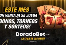 Promociones de marzo en DoradoBet Ecuador con bono de bienvenida, cashback, torneos de apuestas y sorteos.