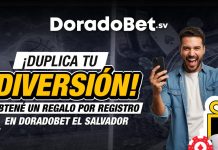 Conoce el Regalo por Registro 10X100 de Doradobet El Salvador Regalo por registro 10X100 de DoradoBet El Salvador con bono de bienvenida para nuevos usuarios en apuestas deportivas y juegos online.