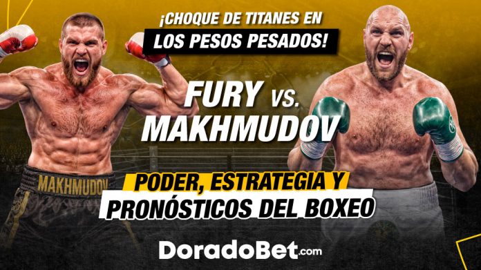 Fury vs Makhmudov peso pesado pelea de boxeo en Londres. Apostá en Doradobet.