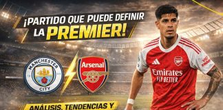 Pronóstico de Manchester City vs Arsenal hoy con análisis de cuotas, apuestas en vivo y protagonismo de Piero Hincapié en un partido decisivo de la Premier League 2026.