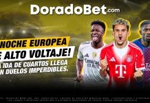 Cuartos de final champions league con análisis de partidos y apuestas en Doradobet Perú.