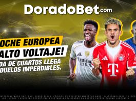 Cuartos de final champions league con análisis de partidos y apuestas en Doradobet Perú.