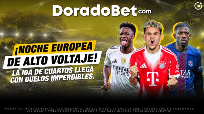 Cuartos de final champions league con análisis de partidos y apuestas en Doradobet Perú.
