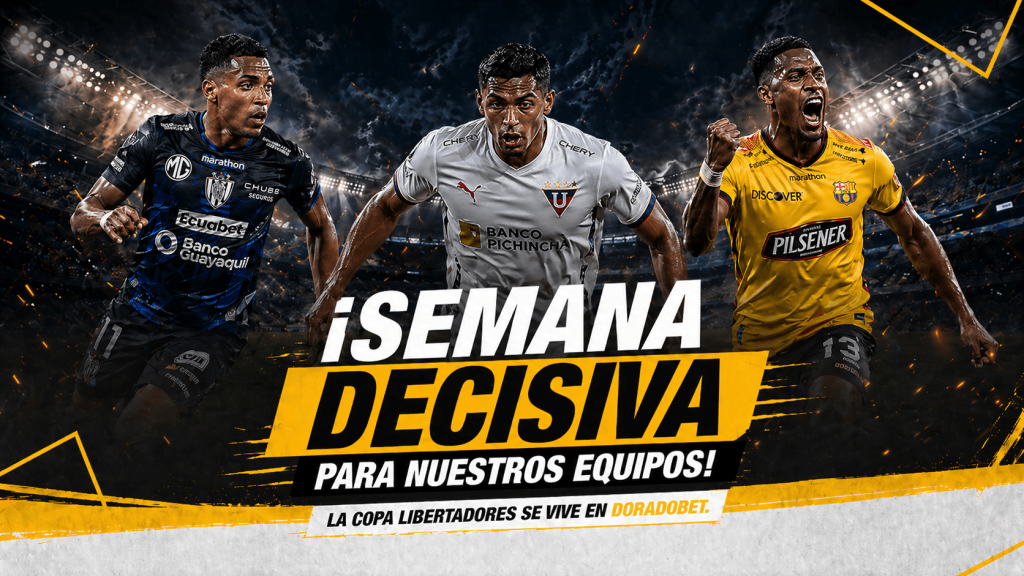 Vive la fecha 3 de la Copa Libertadores con partidos importantes para los equipos de Ecuador. Analiza y haz tus pronósticos con DoradoBet.