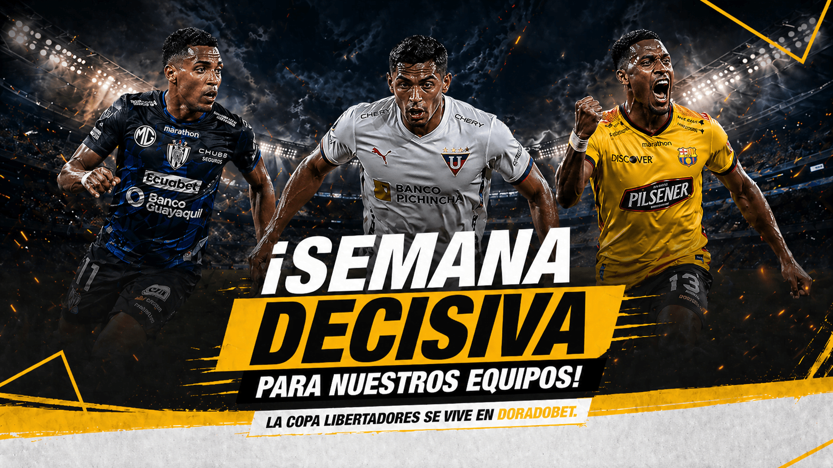Vive la fecha 3 de la Copa Libertadores con partidos importantes para los equipos de Ecuador. Analiza y haz tus pronósticos con DoradoBet.