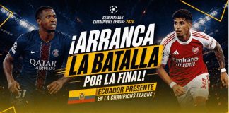 Analiza la semifinales ida Champions League con presencia de nuestros jugadores ecuatorianos. Realiza ya tus pronósticos en DoradoBet Ecuador.