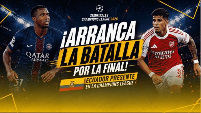 Analiza la semifinales ida Champions League con presencia de nuestros jugadores ecuatorianos. Realiza ya tus pronósticos en DoradoBet Ecuador.