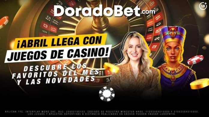 ¡Abril llega con juegos de casino! Descubre los favoritos del mes y las novedades