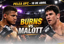 Burns vs Malott pronóstico y apuestas para UFC Fight Night con Doradobet El Salvador. Apuesta ahora.