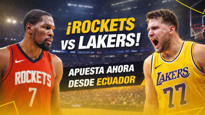 Rockets vs Lakers hoy en la primera ronda de playoffs NBA. Descubre los mejores pronósticos en DoradoBet Ecuador y apuesta ahora.