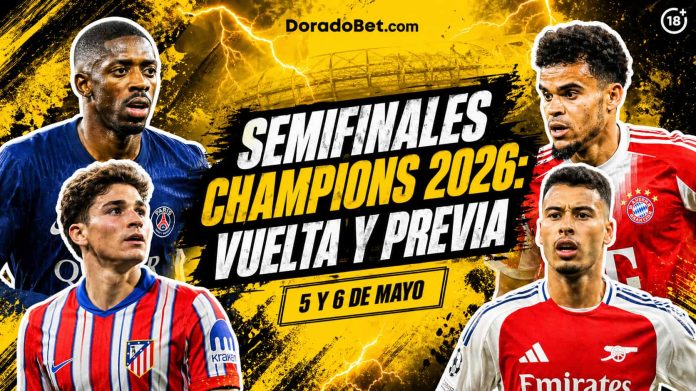 ¡Todo o nada por la final! La vuelta de las Semifinales Champions 2026 trae drama, presión y noches inolvidables.