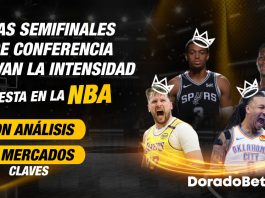 Las semifinales de conferencia elevan la intensidad. Apuesta en la NBA con análisis y mercados clave.