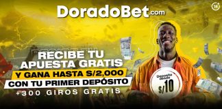 Bono de Bienvenida DoradoBet: apostá sin rollover y recibí hasta 300% + giros gratis