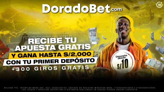 Bono de Bienvenida DoradoBet: apostá sin rollover y recibí hasta 300% + giros gratis