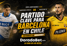 Partido clave en Chile. Analiza y apuesta en DoradoBet y ten posibilidades de ganar mucho más.