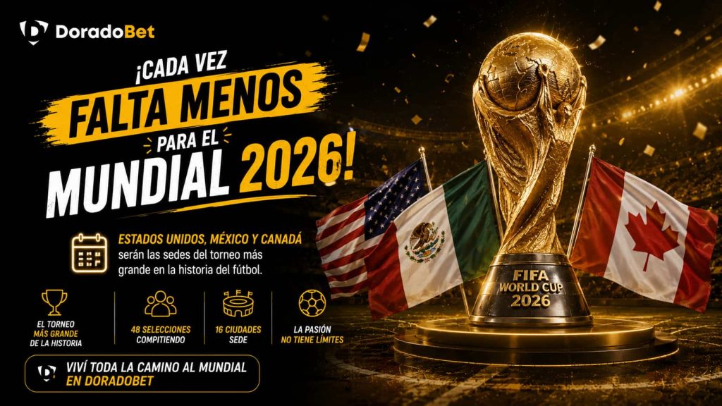 ¡Cada vez falta menos para el Mundial 2026! Estados Unidos, México y Canadá serán las sedes del torneo más grande en la historia del fútbol."