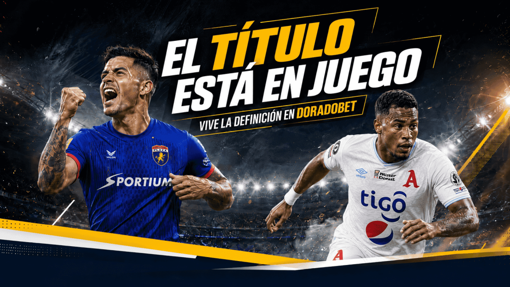 Partido Plaza Amador vs Alianza FC con intensidad de final, jugadores en el campo y enfoque visual para una previa de apuestas deportivas en Panamá.