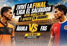 Final Liga El Salvador entre CD Águila y CD FAS con apuestas de fútbol en DoradoBet