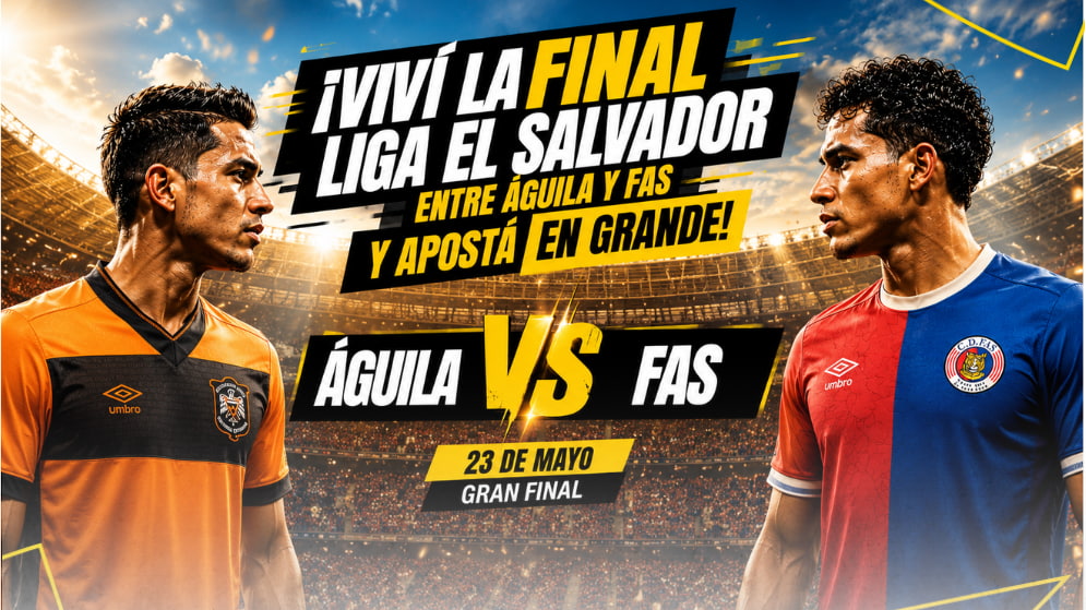 Final Liga El Salvador entre CD Águila y CD FAS con apuestas de fútbol en DoradoBet
