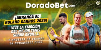 ¡Arranca Roland Garros 2026! Vive la emoción del mejor tenis sobre arcilla y apuesta en grande en DoradoBet Perú