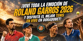 Roland Garros 2026 con tenis en vivo y apuestas deportivas en DoradoBet El Salvador