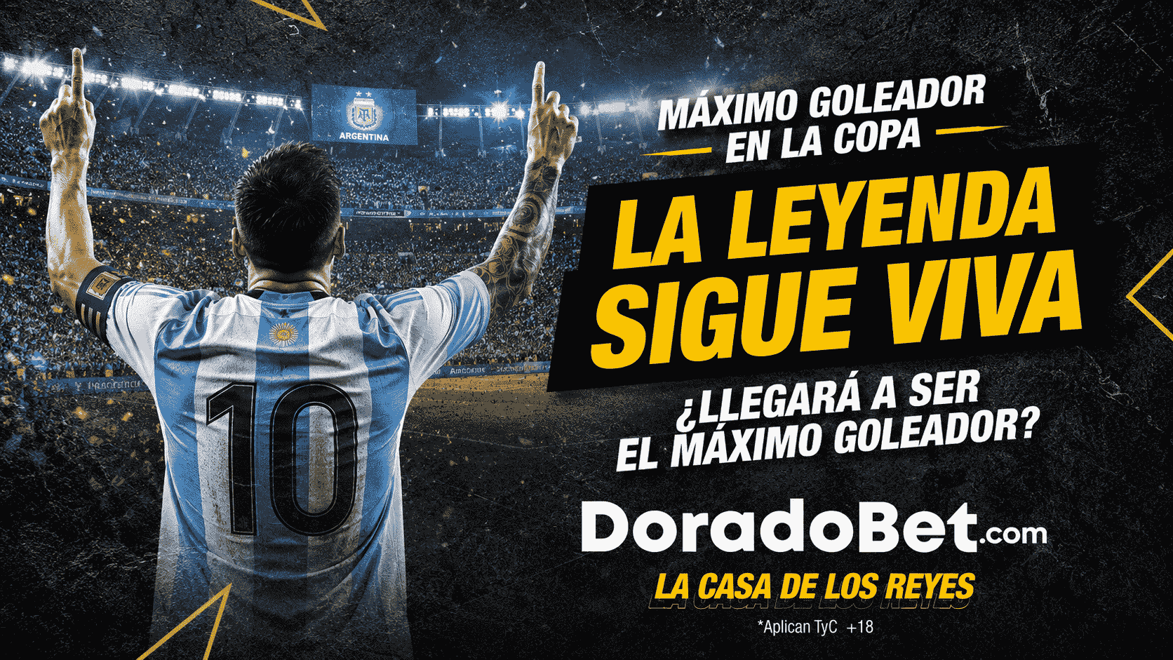 Artículo sobre Messi, sus 16 goles en la máxima competición de selecciones y su lucha por ser máximo goleador.