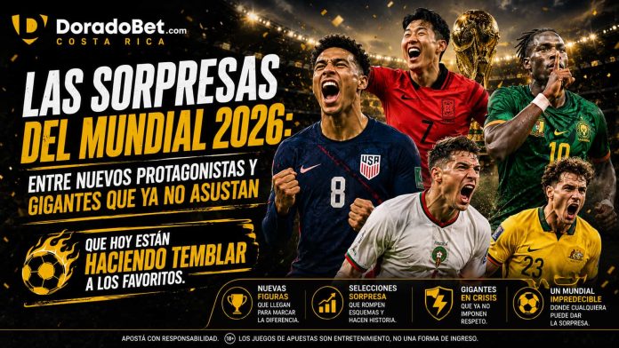 Las sorpresas del Mundial 2026: entre nuevos protagonistas y gigantes que ya no asustan que hoy están haciendo temblar a los favoritos.