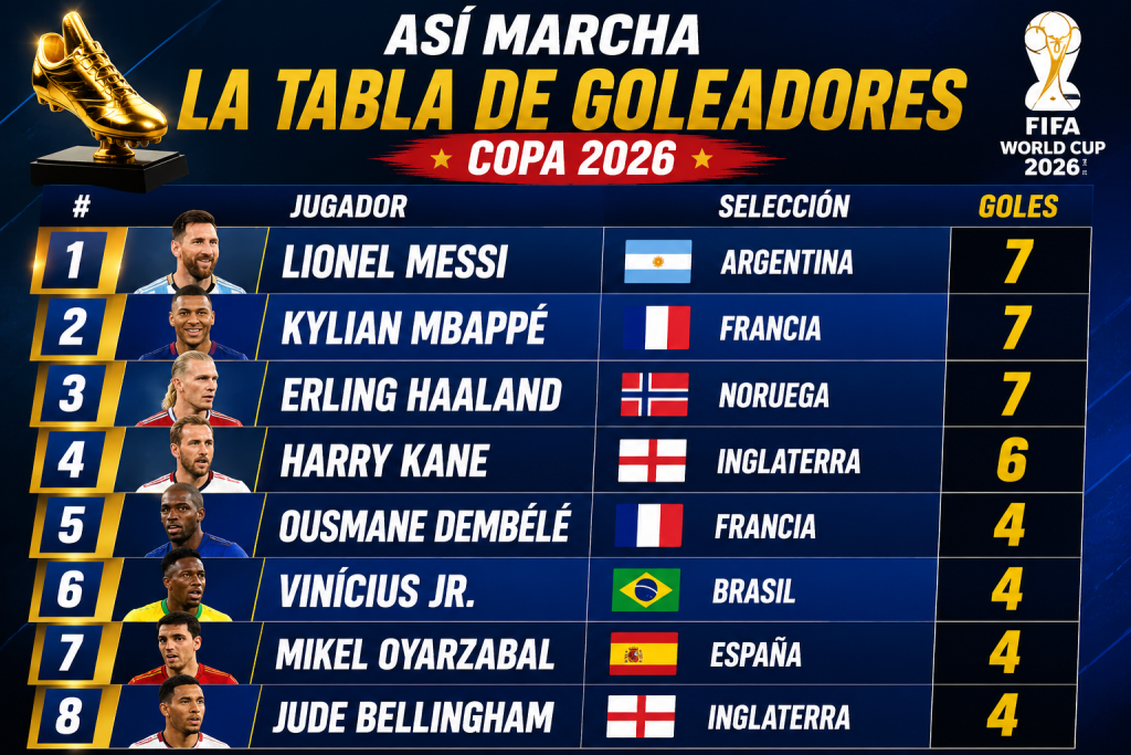 Goleadores de la copa