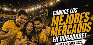Llegó el pitazo inicial: así se vive la fiesta del fútbol en DoradoBet Apuestas Copa del Mundo 2026 en DoradoBet Ecuador: mercados de campeón, clasificación y máximo goleador disponibles desde el pitazo inicial.