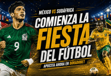 Mexico vs Sudáfrica: Comienza la fiesta del fútbol Comienza la copa de naciones 2026 con el partido México vs Sudáfrica. Apuesta y gana ahora en doradoBet.
