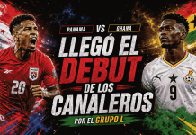 Selección de Panamá antes del partido ante Ghana en el torneo internacional de fútbol de 2026 en Toronto, Canadá. Los Canaleros buscan su primer punto histórico en la competición máxima del fútbol mundial.
