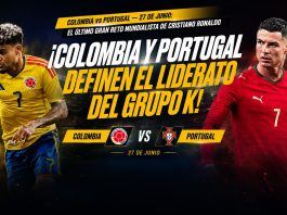 colombia vs portugal en la Copa 2026 con Cristiano Ronaldo | DoradoBet Honduras