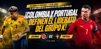 colombia vs portugal en la Copa 2026 con Cristiano Ronaldo | DoradoBet Honduras
