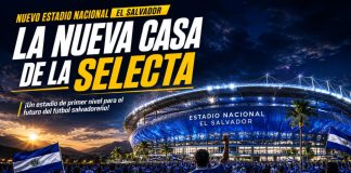 Nuevo Estadio Nacional El Salvador: la nueva casa de La Selecta Vista panorámica del nuevo estadio nacional El Salvador durante su proceso de construcción con tecnología moderna y capacidad para 50000 espectadores