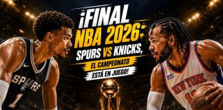 Final NBA 2026 entre San Antonio Spurs y New York Knicks con análisis de apuestas NBA, estadísticas, calendario y pronósticos deportivos en DoradoBet El Salvador.