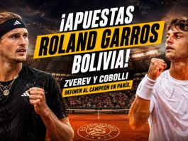 Apuestas Roland Garros Bolivia para la final 2026 entre Alexander Zverev y Flavio Cobolli